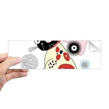 Imagem de DIYthinker Animal Pet Lover Adesivo retangular de para-choque para notebook e janela