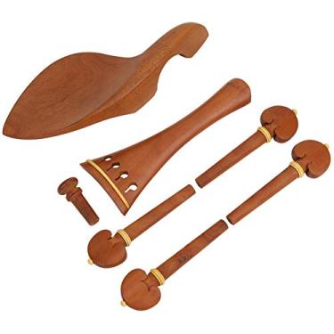 Imagem de Pino de afinação de violino 4/4, descanso de queixo profissional para violino, design simples de madeira jujuba, reparo prático de violino para manutenção de violinos (Zaomu)