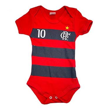 Imagem de Body Bebe Mesversário Temático Roupa de Bebê Flamengo (M)