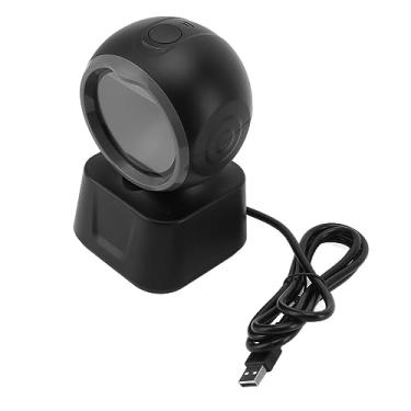 Imagem de Scanner de código de barras de mesa 1D 2D QR Scanner de código de barras de mesa leitor de código de barras USB scanner de código de barras com sensor de imagem automático