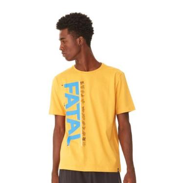 Imagem de Camiseta Fatal Estampada Amarela