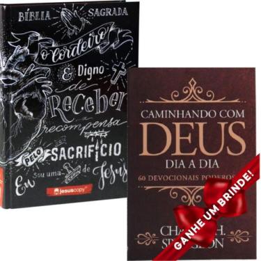 Imagem de Combo Bíblia Jesus Copy Lettering  Capa Dura + Livro Devocional Dia A