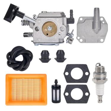Imagem de Mikatesi Kit de carburador BR420 BR340 para soprador de mochila Stihl SR320 SR340 SR380 SR400 SR420 BR320 BR380 BR400 substitui carburador HD-4A HD-4B HD-13B 4203-120-0603 4200 3-120 -0605