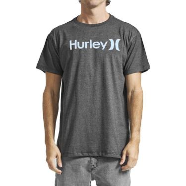 Imagem de Camiseta Hurley O&O Solid SM24 Masculina Mescla Preto
