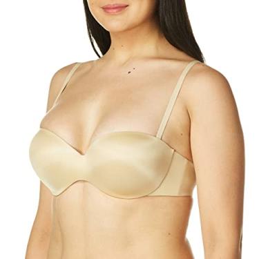 Imagem de Maidenform Sutiã feminino sem alças com cobertura total, Elevador de Latte, 42B