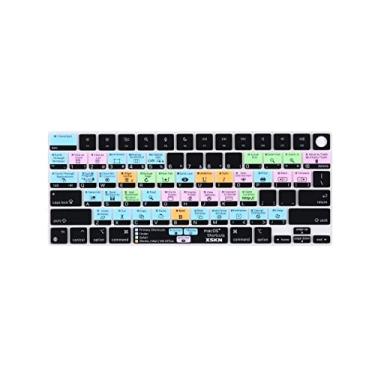 Imagem de XSKN Capa de teclado de silicone para Apple MacBook Pro M1 Pro / M1 MAX 2021 com chip Touch ID de 14,2 polegadas, modelo A2442 de 16,2 polegadas, modelo A2485 (atalhos macOS - teclado versão dos EUA)