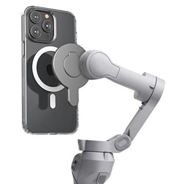 Imagem de ENCASED Adaptador magnético para DJI Osmo Mobile Smartphone Gimbal Stabilizer - Compatível com MagSafe (DJI OM 4/4 SE/5/6/7/7P)