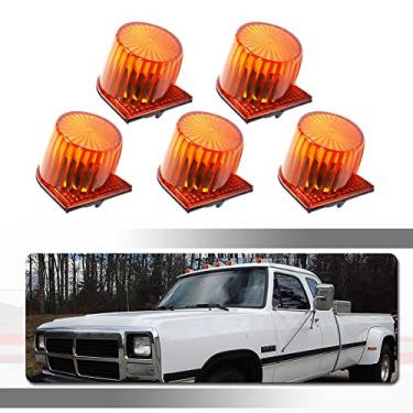 Imagem de Tonsya Para Dodge D100 1974-93 150 250 350 W250 Marcador de Cabine Marcador de Telhado Execução Superior Carcaças de Luz Substituição Lente Âmbar