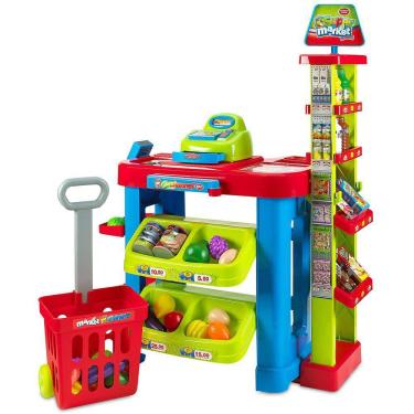 Imagem de Supermercado infantil Playset MedCa Creative Time com carrinho de compras