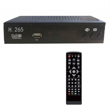 Imagem de Sintonizador de TV digital DVB T2 HEVC 265  DVB-T2 H.265  decodificador HD 1080p  receptor de TV