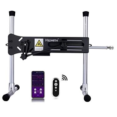 Imagem de Hismith Premium 3.0 Pro, máquina sexual com sistema Kliclok, fio e aplicativo inteligente controlado, máquina de amor com vibrador, preto