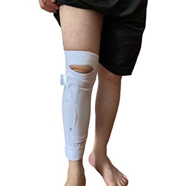 Imagem de Suporte de bolsa de perna para cateter de panturrilha alça de perna suporte de tubo de drenagem urinária dispositivo de estabilização de cateter antiderrapante anti-irritação suporte de cateter