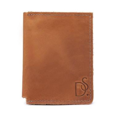 Imagem de Carteira Masculina Couro Moderna Slim Porta Cartao Documento Cedulas Compacta Resistente