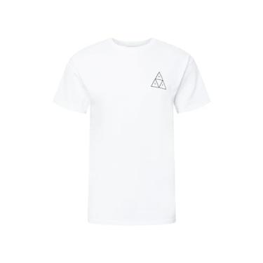 Imagem de HUF Camiseta Essentials Triângulo Triângulo de Manga Curta - Branca, Branco, M