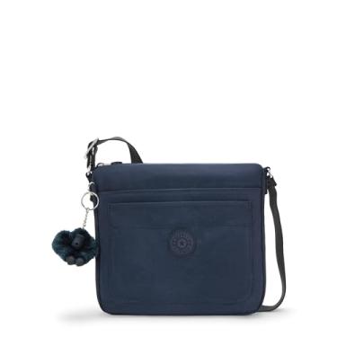 Imagem de Kipling Bolsa tiracolo feminina Sebastian, superleve, durável, bolsa de ombro, Azul Bleu, 9"L x 8.5"H x 1.75"D