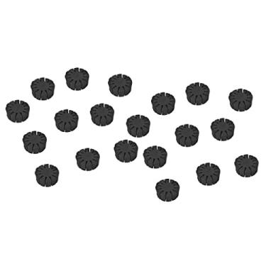 Imagem de Luzhengyang Conjunto de 20 peças de suporte de flecha de espuma vinílica acetinada para arco e flecha, separador para arcos compostos, acessórios de armazenamento de aljava recurvos, preto