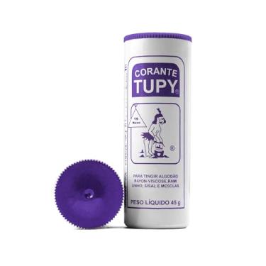 Imagem de Corante Para Tingir Tecidos Roupa Artesanato 45g Tupy (Roxo)