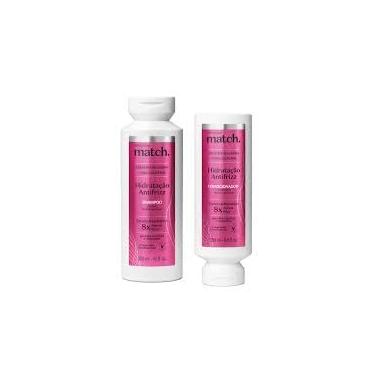 Imagem de Kit Shampoo e Condicionador Match Hidratação Antifrizz 300ml cada - Boticário