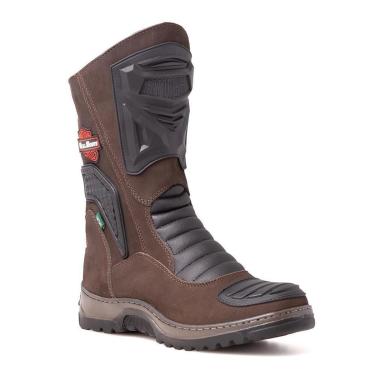 Imagem de Bota Masculina Motociclista Cano Alto Zíper Reforçada-Masculino