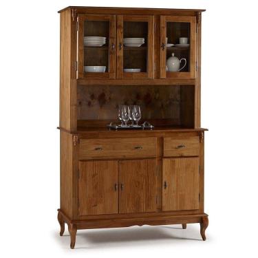 Imagem de Arca Oratório 3 Portas 2 Gavetas Imbuia Verniz