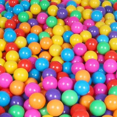 Imagem de MODEREVE Pacote com 100 bolas de plástico coloridas sem BPA para brincar de bebê e poço de bola, barraca, piscina, casa