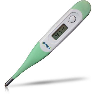 Imagem de Termômetro Digital Axilar Clínico Ponta Flexível Com Beep Cor Verde  G-Tech
