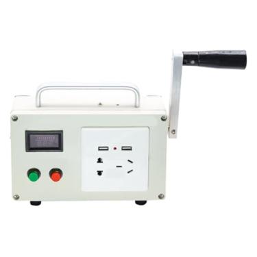 Imagem de HENGJINGTR 220V Emergência USB Carregamento Gerador Elétrico Mão Crank Dynamotor para Outdoor 150W com USB de saída de emergência Portable Crank Power Generators