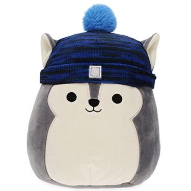 Imagem de Squishmallow Oficial Kellytoy Colecionável Pet Squad Cães Gatos Coelhinhos Sapos Animais Macios (Cão Husky Tilman (com chapéu), 20 cm