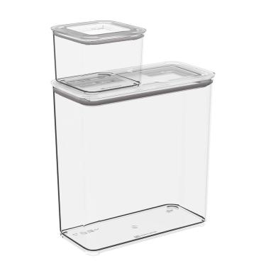 Imagem de Kit de Potes Herméticos Organizadores Empilháveis Modo 2 peças - Coza