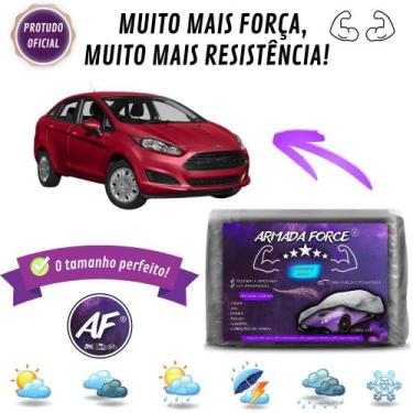 Imagem de Capa De Cobrir Carro Fiesta Se Sedan Sem Forro Impermeável Armada Forc