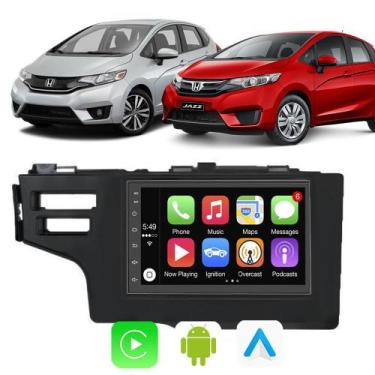 Imagem de Kit Central Multimidia Android Auto Carplay Honda Fit WRV 2015 2016 A 