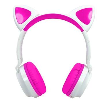 Imagem de Headset Fone de Ouvido Bluetooh Entrada P2 Gatinho Orelha - Amana Stor
