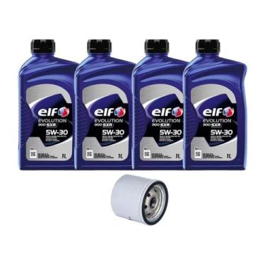Imagem de Kit Troca de Óleo Logan e Sandero 1.0 12v (3 cilindros) - ELF 5W30 - R