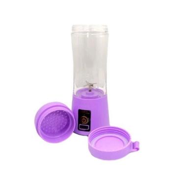 Imagem de Mini Liquidificador Portátil 6 Lâminas Para Suco Shake Cabo USB LQDFR 