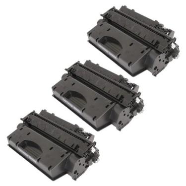 Imagem de Kit 3 Toner Compatível HP 05X CE505X CE280X M425 2055 M401 - PRINTECH