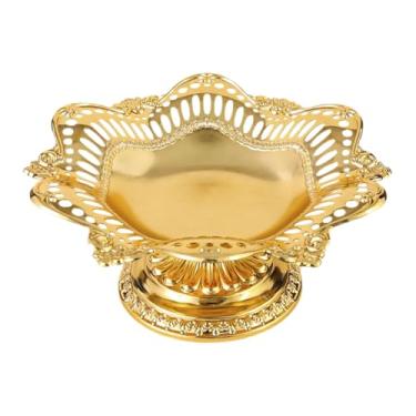 Imagem de Fenteer Suporte para bolo, bandeja para bolo, tábua de queijo decorativa, pedestal alto, travessa para servir aperitivos, doces, festas de aniversário