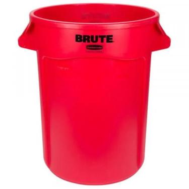 Imagem de Lixeira Recipiente BRUTE 166 Litros c/ Ventilação Rubbermaid, Vermelho