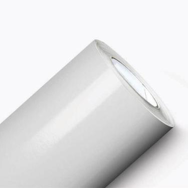 Imagem de Adesivo Vinil Envelopamento Móveis Vidro Fogão Branco Brilho 7,5m X 50