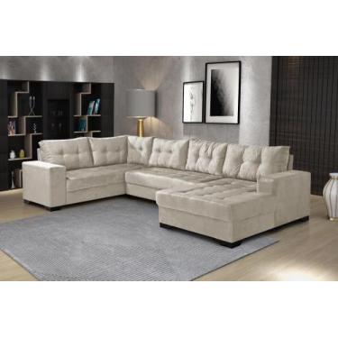 Imagem de Sofá de Canto 6 Lugares com Chaise Bia - Império Estofados
