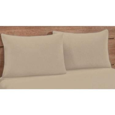 Imagem de Kit c/ 2 Fronhas 70cmx50cm Simples Bainha Percal 180 Fios - Rafaloro E