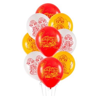 Imagem de 25 Bexigas Balão Festa Bombeiro Decoração aniversário 11 pol - RIVFEST