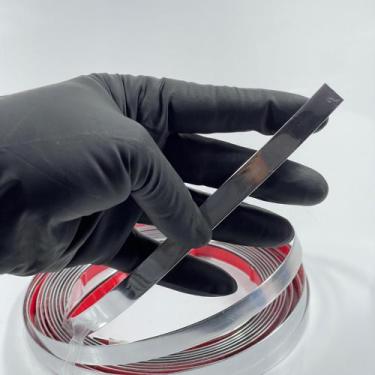 Imagem de Fita Plástica Metalizada De Pvc 11mm C autocolante com 10Metros - Full
