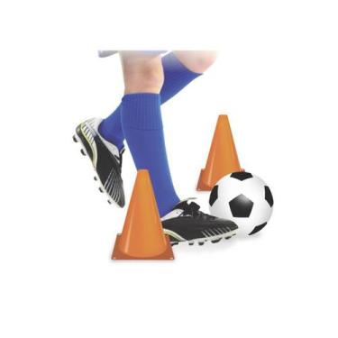 Imagem de Bola de Futebol Infantil + 04 Cones Treino- Apolo Brinquedos - Ravi
