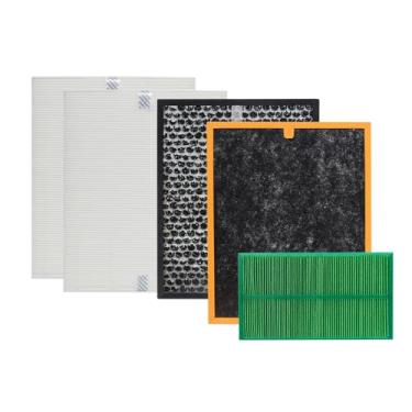 Imagem de PUREBURG Pacote de filtro de substituição PR50 compatível com purificador de ar e umidificador Brondell REVIVE PR50-W PR50-B 2 em 1, pacote completo (tudo em 1)