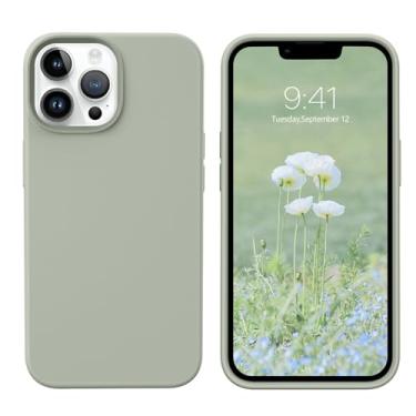 Imagem de BENTOBEN Capa para iPhone 13 Pro, borracha de gel de silicone macio, forro de microfibra, capa protetora rígida à prova de choque para iPhone 13 Pro de 6,1 polegadas, verde cobre