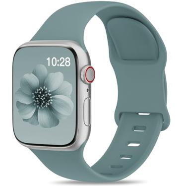 Imagem de Pulseira esportiva compatível com Apple Watch séries 9, SE 8, 7, 6, 5, 4, 3, 2 e 1 de 40 mm, 44 mm, 41 mm, 38 mm, 45 mm, 42 mm, 49 mm, Ultra/Ultra 2 Cactus de 40 mm, 44 mm, 41 mm, 38 mm, 45 mm, 49 mm