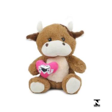 Imagem de Bichinho De Pelúcia Com Coração - Bbr Toys - Bbr Toys , Vaca