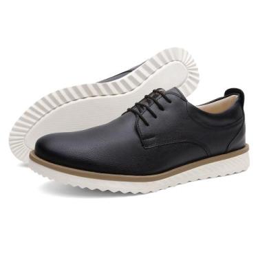 Imagem de Sapato Masculino Branco Confortável Área Da Saúde Resistente - onix sh