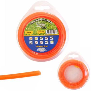 Imagem de Fio de Nylon 2mm para Roçadeira Aparador de Grama Trapp Tramontina Red