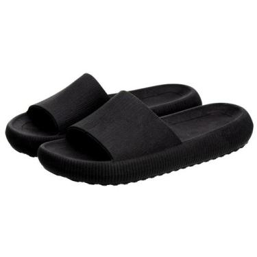 Imagem de Chinelo Nuvem Slide leve casual confortavel - Duart's, Preto